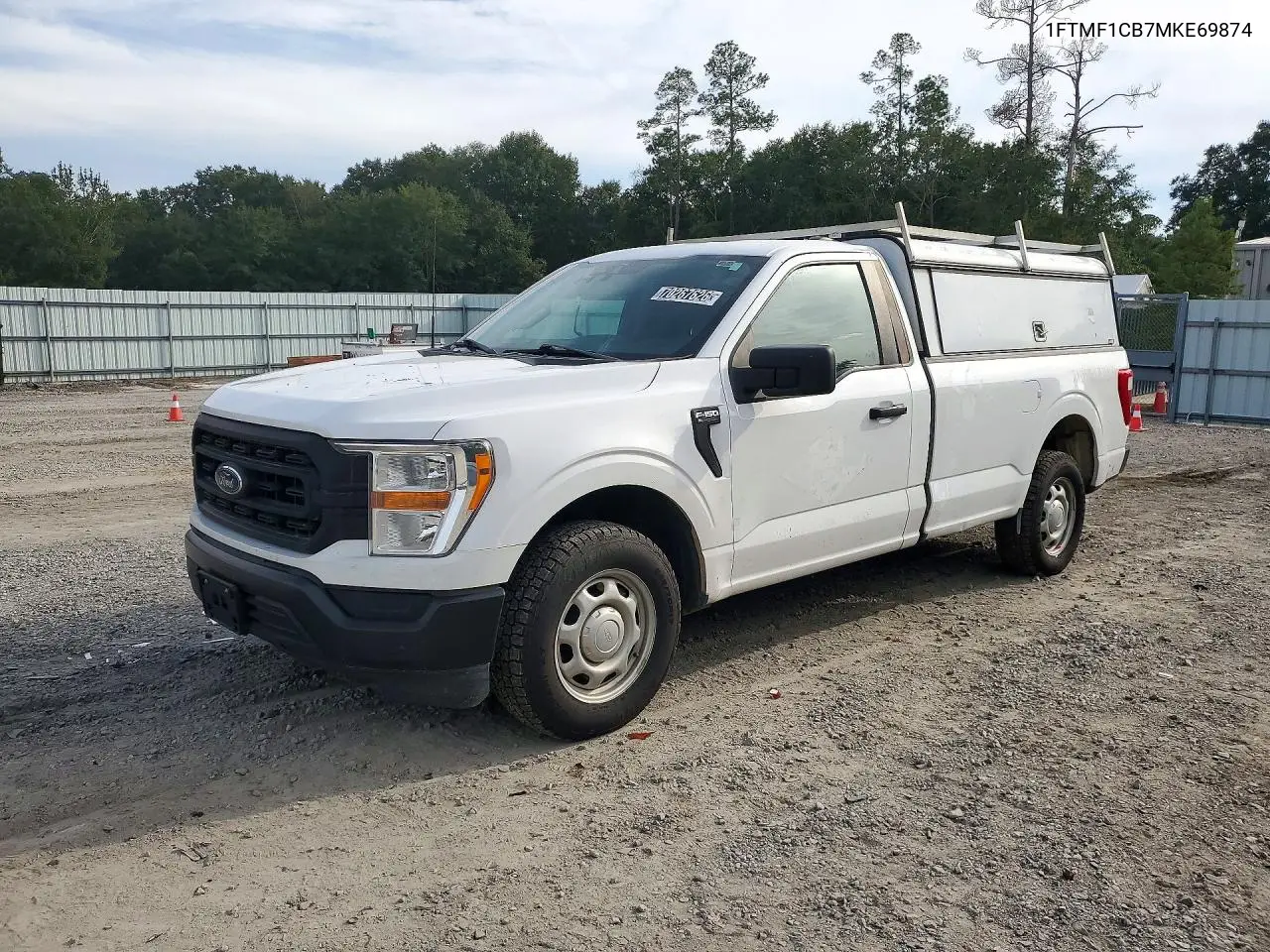 2021 Ford F150 VIN 1FTMF1CB7MKE69874 фото 1