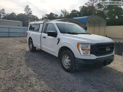 2021 Ford F150 VIN 1FTMF1CB7MKE69874 фото 4