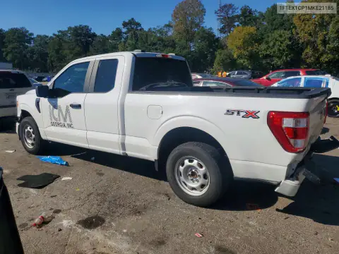 1FTEX1CP1MKE21185 — 2021 Ford F-150, foto 2 de Copart 30.10.2026, Parte trasera