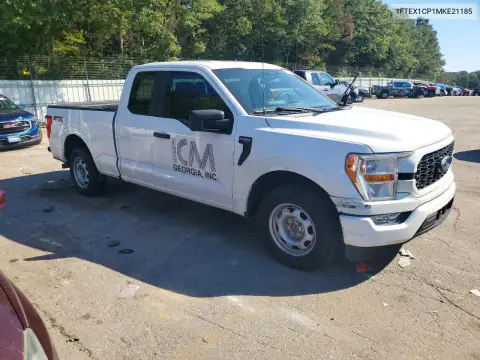 1FTEX1CP1MKE21185 — 2021 Ford F-150, foto 4 de Copart 30.10.2026, Parte trasera