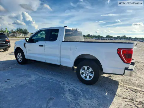 1FTEX1C57MFC08619 — 2021 Ford F-150, фото 2 с аукциона Copart 20.10.2026, Механические повреждения