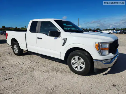1FTEX1C57MFC08619 — 2021 Ford F-150, фото 4 с аукциона Copart 20.10.2026, Механические повреждения