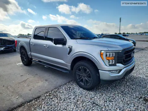 2021 Ford F150 Supercrew VIN 1FTEW1EP4MFB55475 фото 4