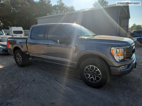 1FTEW1C55MFC40097 — 2021 Ford F-150, фото 4 з Copart, Бокова частина