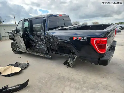 1FTFW1E83MFA24762 — 2021 Ford F-150, zdjęcie 2 z Copart, Przód