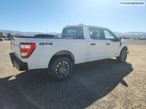 1FTFW1ED9MFB30596 — 2021 Ford F-150, zdjęcie 3 z Copart 30.10.2026, Drobne wgniecenia i rysy