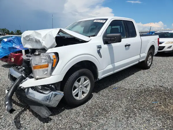 1FTEX1C87NFB03025 Ford F-150 2022 — повреждение Передняя часть, фото до ремонта