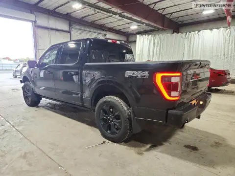 1FTFW1E84NFB59749 — 2022 Ford F-150, фото 2 с аукциона Copart, ПЕРЕДНЯЯ ЧАСТЬ