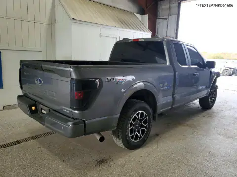 1FTEX1EP7NKD61606 — 2022 Ford F-150, photo 3 from Copart, Front end