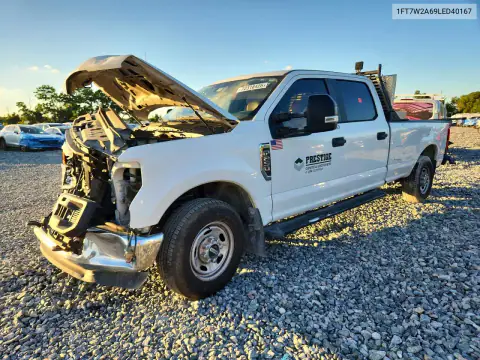 1FT7W2A69LED40167 Ford F250 2020 — uszkodzenie Tył, zdjęcie przed naprawą