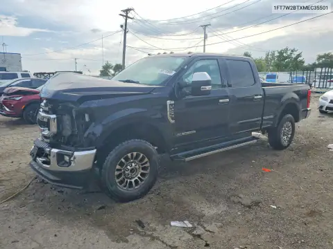 1FT7W2BTXMEC35501 — 2021 Ford F250, წინა ნაწილი, ფოტოები შეკეთებამდე