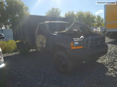 1FDAF56F1YED93500 — 2000 Ford F550, foto 4 de Copart 30.10.2026, Incendio