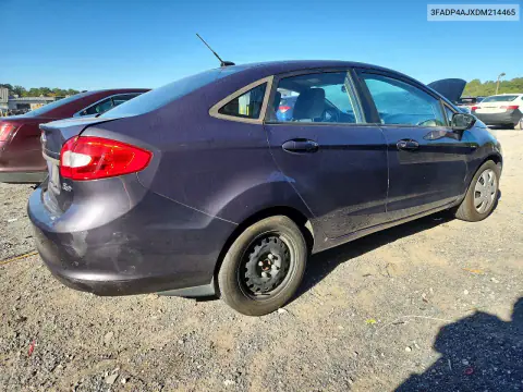 2013 Ford Fiesta S VIN 3FADP4AJXDM214465 фото 3
