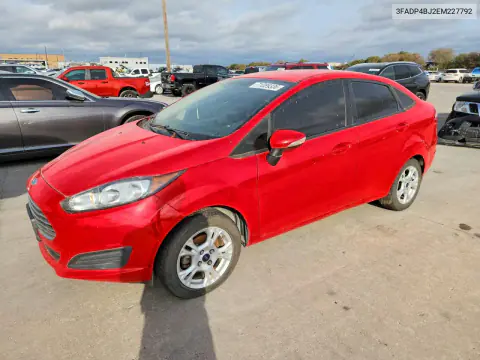 3FADP4BJ2EM227792 — 2014 Ford Fiesta, Боковая часть, фото до ремонта