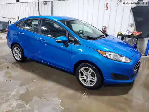 3FADP4BJ7HM114912 — 2017 Ford Fiesta, zdjęcie 4 z Copart 28.10.2026, Bok