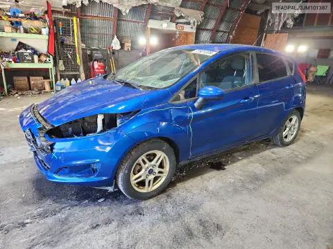 3FADP4EJ2JM101387 — 2018 Ford Fiesta, ПЕРЕДНЯЯ ЧАСТЬ, фото до ремонта