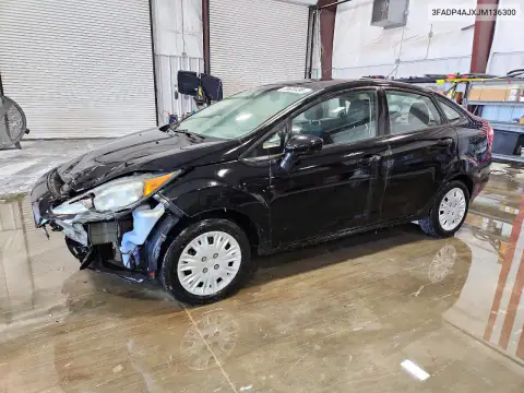 3FADP4AJXJM136300 — 2018 Ford Fiesta, ПЕРЕДНЯЯ ЧАСТЬ, фото до ремонта