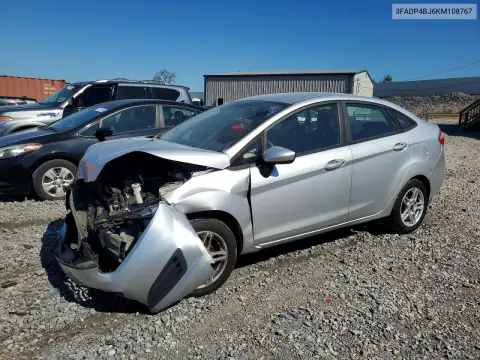 3FADP4BJ6KM108767 — 2019 Ford Fiesta, ПЕРЕДНЯЯ ЧАСТЬ, фото до ремонта