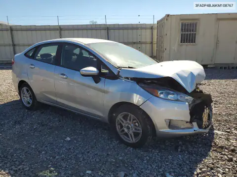 3FADP4BJ6KM108767 — 2019 Ford Fiesta, фото 4 с аукциона Copart, ПЕРЕДНЯЯ ЧАСТЬ