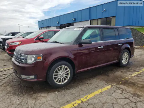 2FMGK5C83KBA09294 — 2019 Ford FLEX, Боковая часть, фото до ремонта