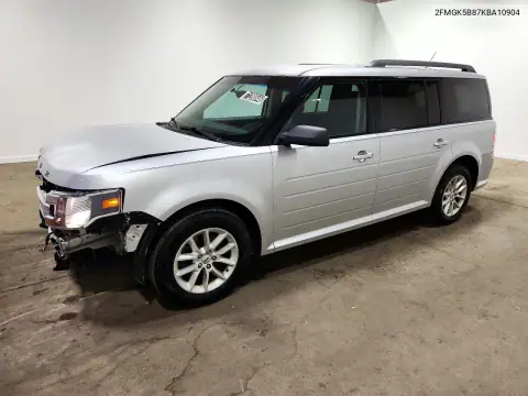 2FMGK5B87KBA10904 — 2019 Ford FLEX, Передняя часть, фото до ремонта