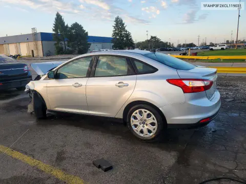 2012 Ford Focus Se VIN 1FAHP3F2XCL119031 фото 2
