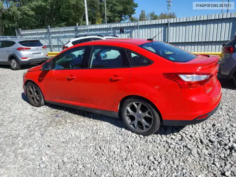 2014 Ford Focus Se VIN 1FADP3F20EL307011 фото 2