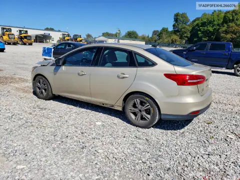 1FADP3FEXHL266076 — 2017 Ford Focus, ფოტო 2, Copart 27.10.2026, წინა ნაწილი