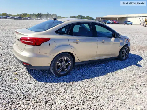 1FADP3FEXHL266076 — 2017 Ford Focus, ფოტო 3, Copart 27.10.2026, წინა ნაწილი