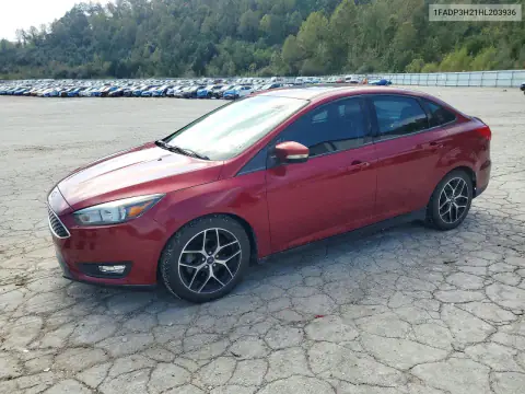 1FADP3H21HL203936 — 2017 Ford Focus, Передня частина, фото до ремонту
