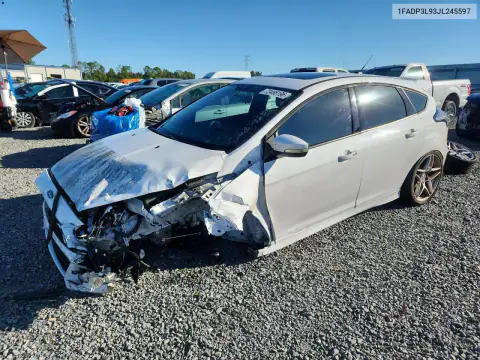 1FADP3L93JL245597 — 2018 Ford Focus, წინა ნაწილი, ფოტოები შეკეთებამდე