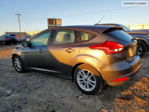 1FADP3K27JL329894 — 2018 Ford Focus, zdjęcie 2 z Copart, Przód