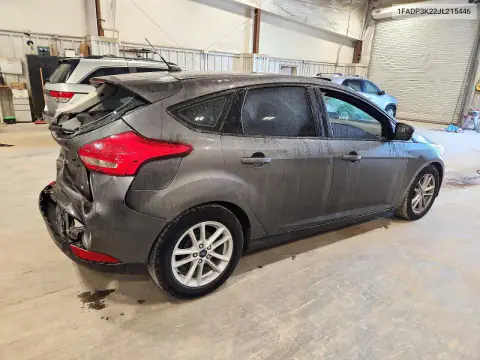 1FADP3K22JL215446 — 2018 Ford Focus, zdjęcie 3 z Copart, Tył