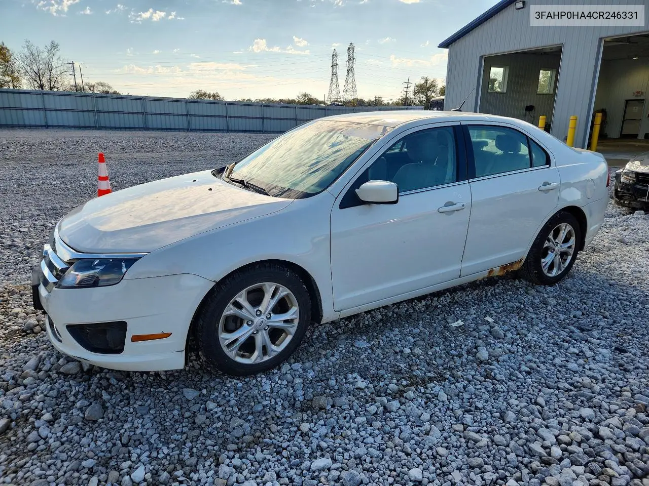 2012 Ford Fusion Se VIN 3FAHP0HA4CR246331 фото 1