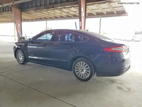 2013 Ford Fusion Se Hybrid VIN 3FA6P0LU7DR371706 фото 2