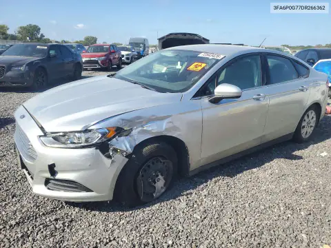 3FA6P0G77DR266362 — 2013 Ford Fusion, Передняя часть, фото до ремонта