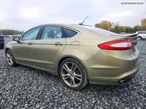 2013 Ford Fusion Titanium VIN 3FA6P0K90DR199290 фото 2