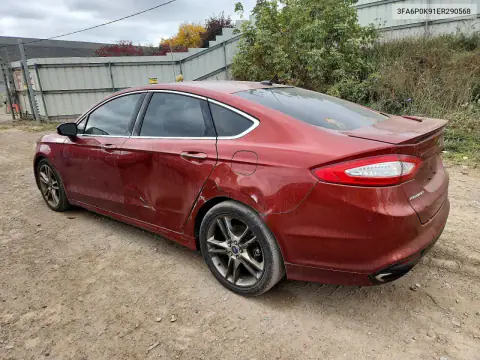 3FA6P0K91ER290568 — 2014 Ford Fusion, zdjęcie 2 z Copart 21.10.2026, Bok