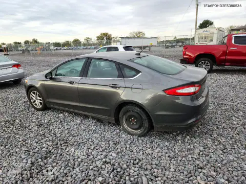 2014 Ford Fusion Se VIN 1FA6P0HD2E5380536 фото 2