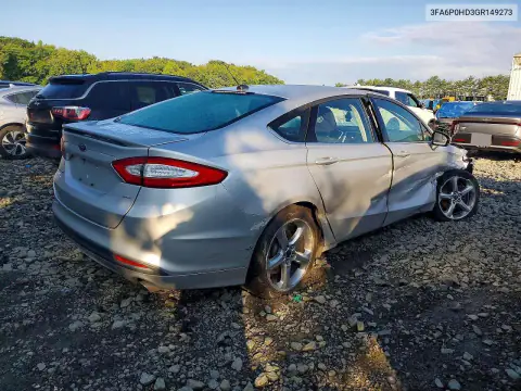 3FA6P0HD3GR149273 — 2016 Ford Fusion, photo 3 from Copart, All-over damage