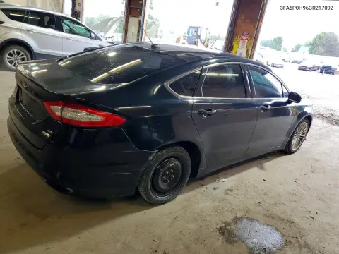 2016 Ford Fusion Se VIN 3FA6P0H96GR217092 фото 3