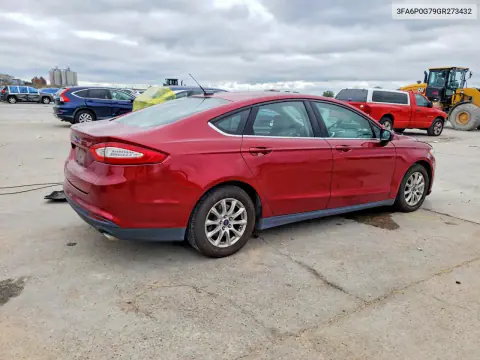 2016 Ford Fusion S VIN 3FA6P0G79GR273432 фото 3