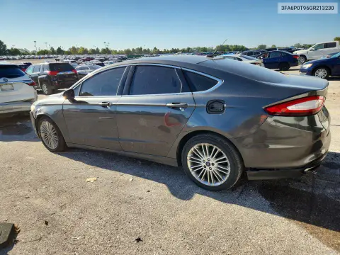 2016 Ford Fusion Se VIN 3FA6P0T96GR213230 фото 2