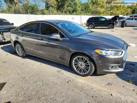 2016 Ford Fusion Se VIN 3FA6P0T96GR213230 фото 4