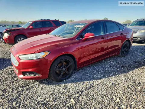 3FA6P0H77GR263870 — 2016 Ford Fusion, Передняя часть, фото до ремонта