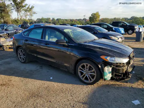 2017 Ford Fusion Se Hybrid VIN 3FA6P0LU3HR324310 фото 4