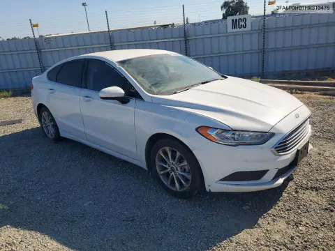 2017 Ford Fusion Se VIN 3FA6P0HD1HR313475 фото 4