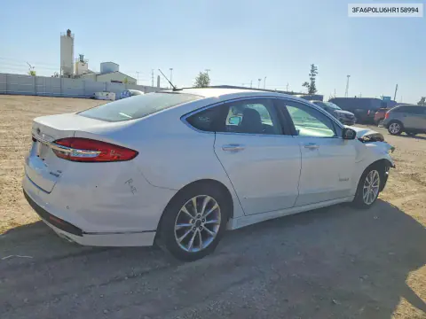 2017 Ford Fusion Se Hybrid VIN 3FA6P0LU6HR158994 фото 3