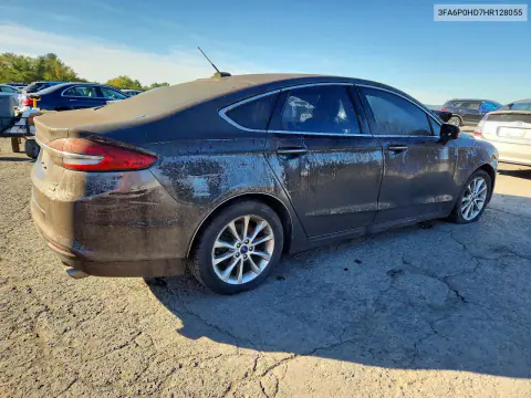 2017 Ford Fusion Se VIN 3FA6P0HD7HR128055 фото 3
