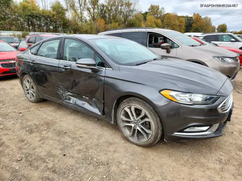 3FA6P0H98HR266487 — 2017 Ford Fusion, foto 4 de Copart, Lateral